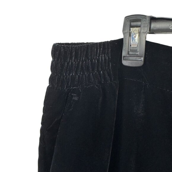 Lane Bryant NEW Black Velvet Pull On Wide Leg Pants Plus Size 22 Short Party - Picture 4 of 12